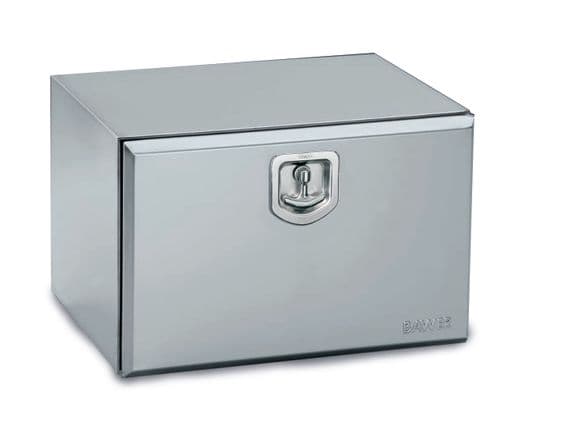 Bawer L800 x H300 x D600mm Stainless Steel Toolbox - Matt Finish with S/S Lock