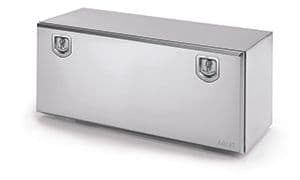 Bawer L800 x H475 x D475mm Plain Aluminium Toolbox - 2 x S/S Locks