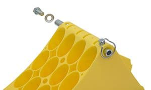 Zinc Plated Fixing Support for Plastic Wheel Chock