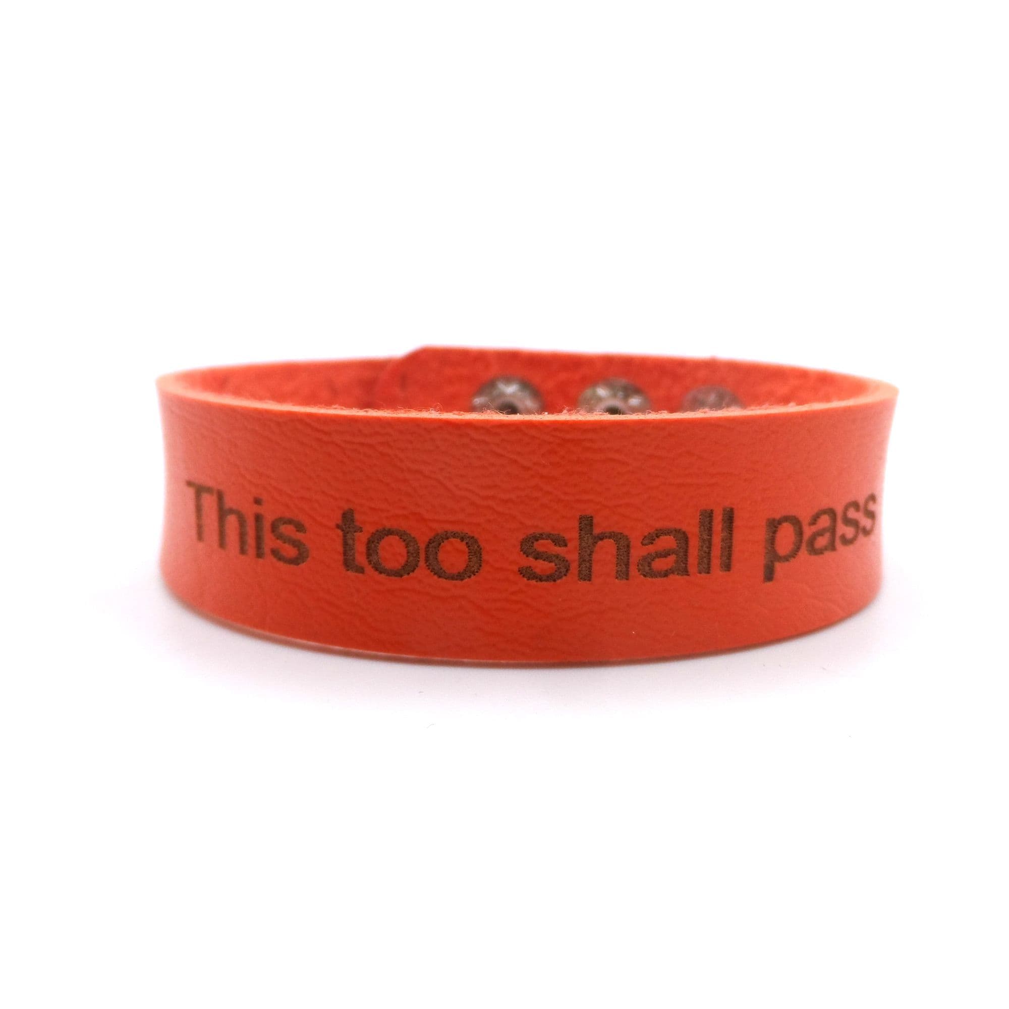 This Too Shall Pass - Adjustable Length - Faux Leather - Choice of