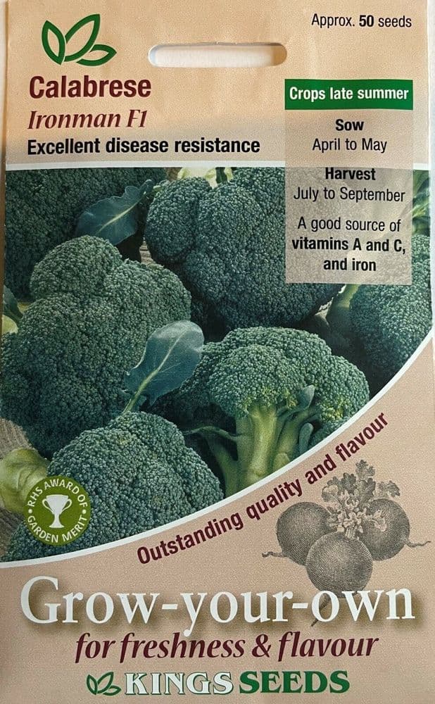 Calabrese/Broccoli Ironman F1 50 Seeds