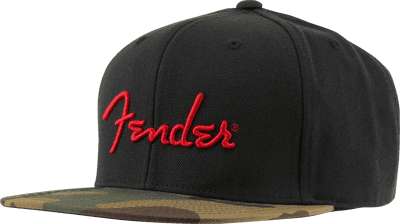 Fender Camo Flatbill Hat, One Size Fits Most