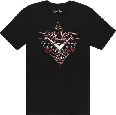 Fender custom shop pinstripe T-shirt, black