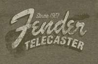 Fender Since 1951 Telecaster T-Shirt, Size Large, Heathered Olive Green (1)