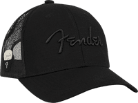 Fender Snap Back Pick Holder Baseball Hat, Black