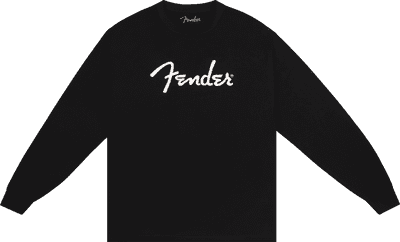 Fender spaghetti logo long-sleeve t-shirt, black
