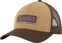 Fender Tweed Hat / Cap, Rubber Badge with Transition Logo, Brown