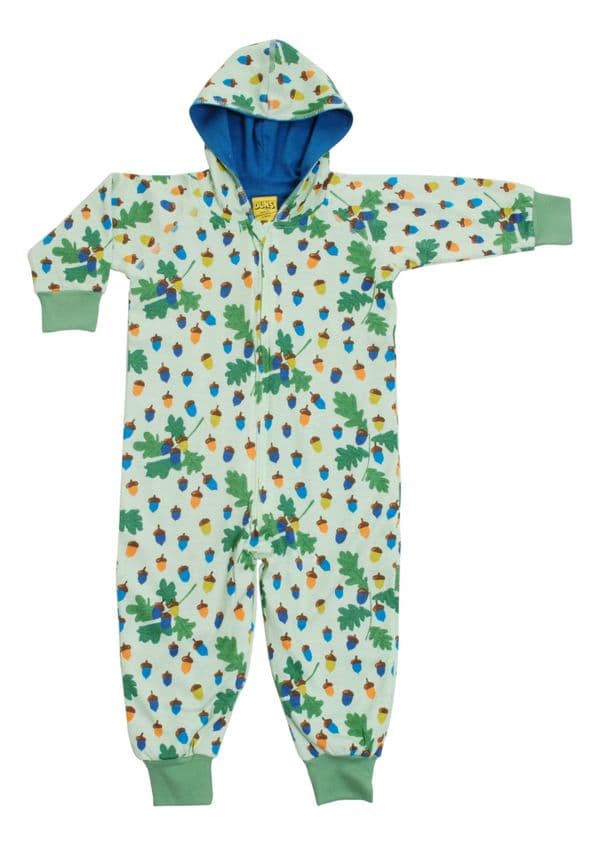Duns Acorns Green Hooded Onesie