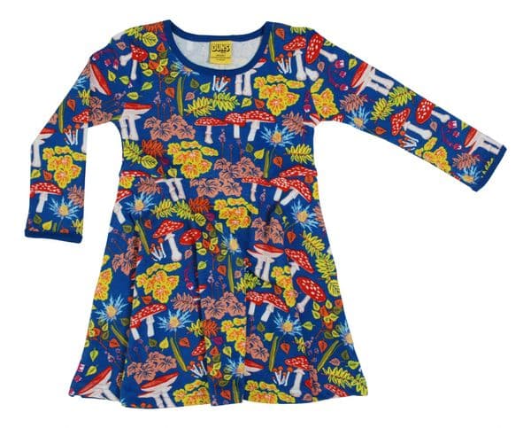 Duns Amanita Deep Water Long Sleeve Skater Dress