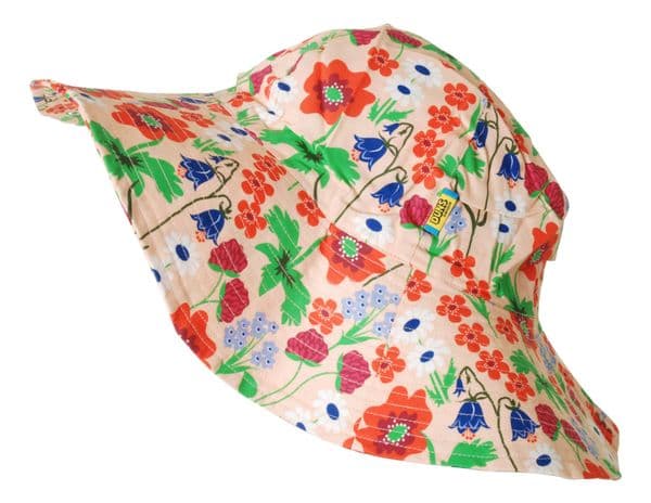 Duns Apricot Summer Flowers Sun Hat