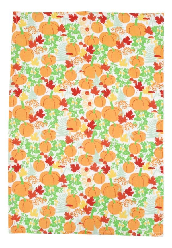Duns Autumn Garden Kitchen Tea Towel