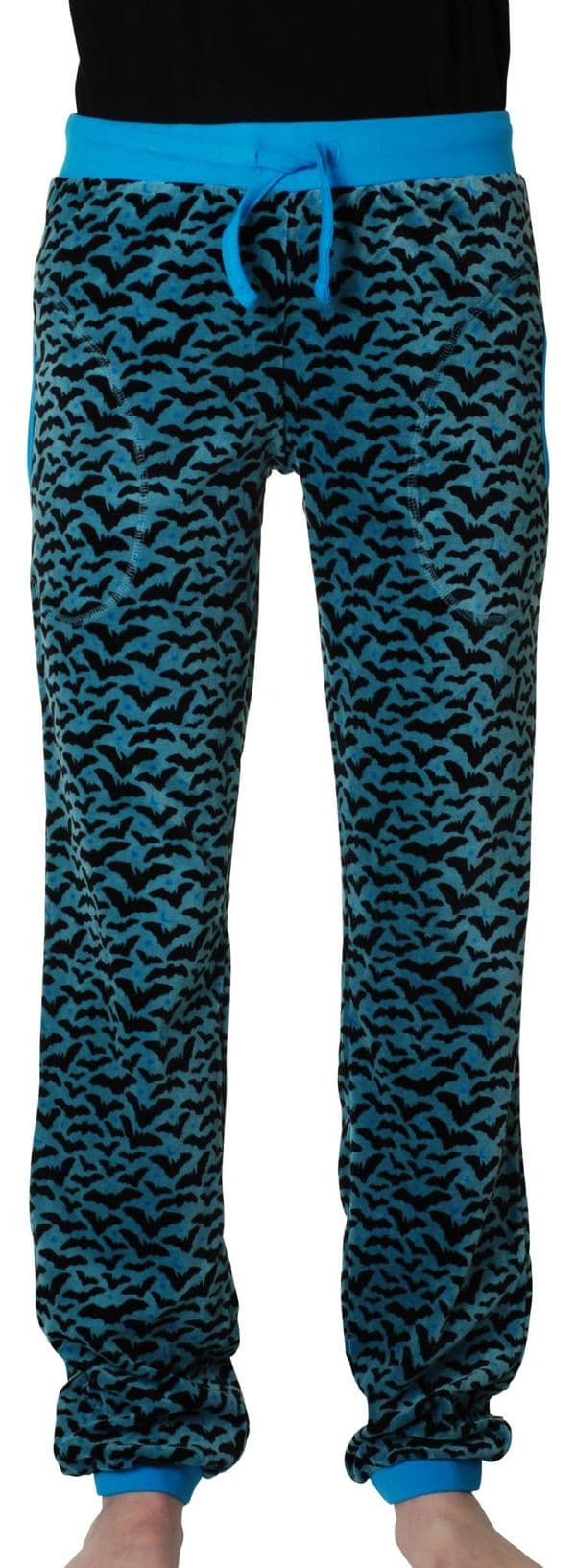 Duns Bats Blue Adult Velour Trousers