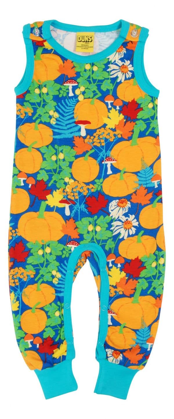 Duns Blue Autumn Garden Dungarees