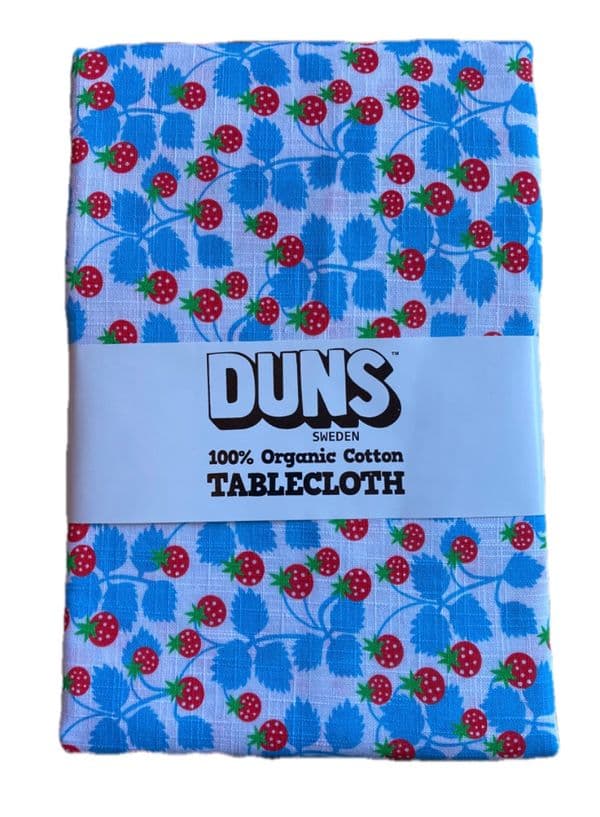 Duns Blue Wild Strawberries Tablecloth