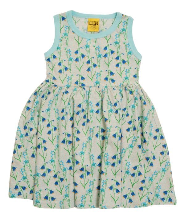 Duns Bluebells Light Blue Sleeveless Gather Dress