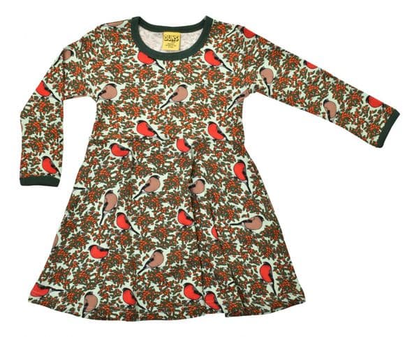 Duns Bullfinch Blue Long Sleeve Skater Dress
