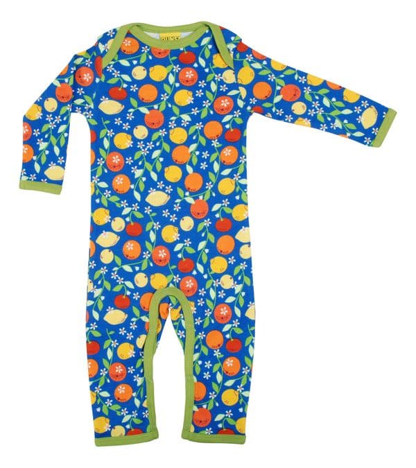 Duns Citrus Blue Lap neck suit