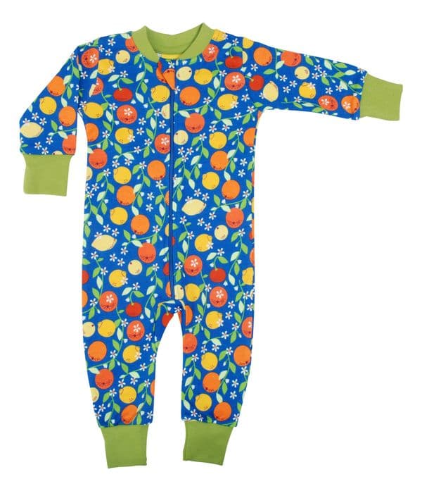 Duns Citrus Blue Zip Suit