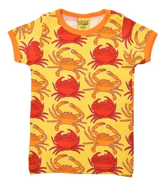 Duns Crab Yellow Short Sleeve Top