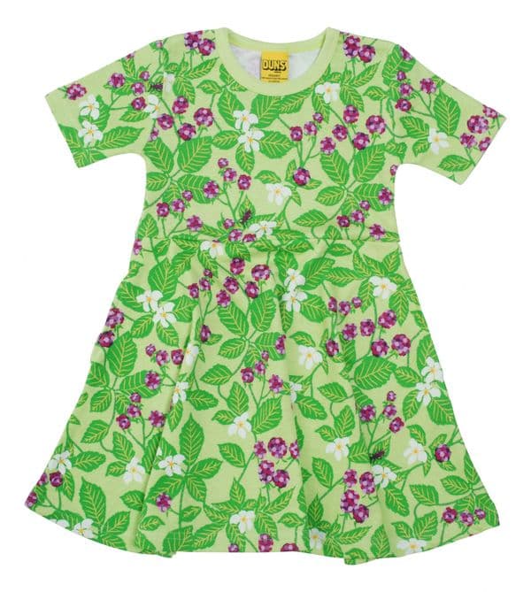 Duns Dewberry Green Short Sleeve Skater Dress