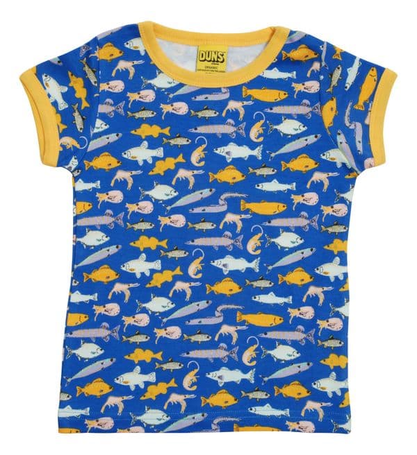 Duns Fish Blue Short Sleeve Top