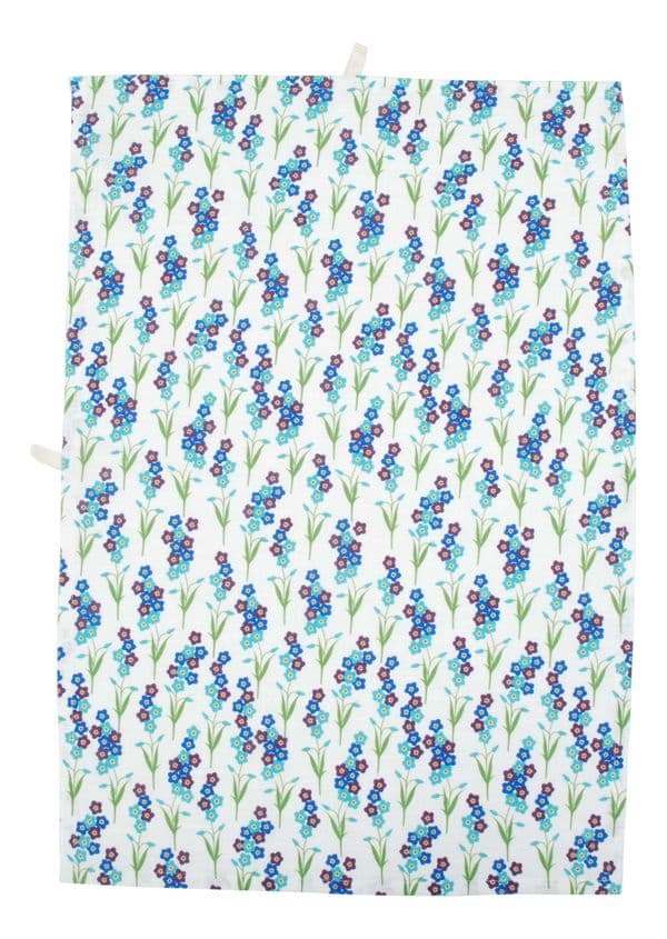 Duns Forget me Not Kitchen Tea Towel
