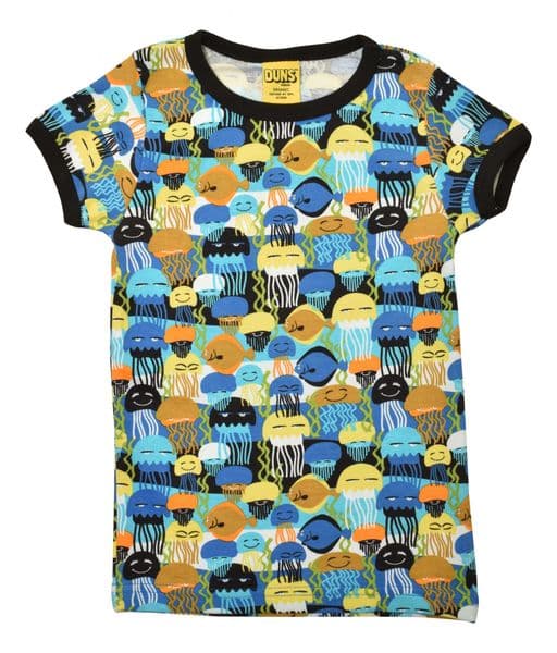 Duns Jellyfish Black Short Sleeve Top
