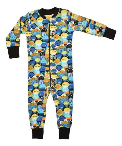 Duns Jellyfish Black Zip Suit