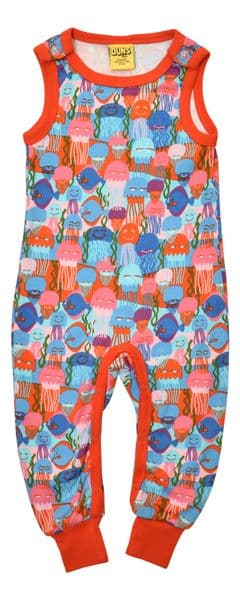 Duns Jellyfish Red/Blue Dungarees