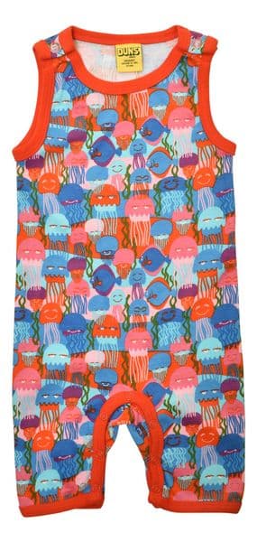Duns Jellyfish Red/Blue Summer Dungarees