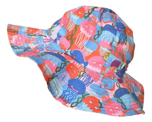 Duns Jellyfish Red/Blue Sun Hat