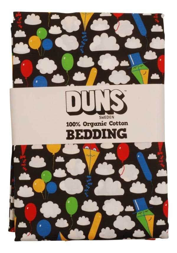 Duns Kites & Clouds Black NZ Adult Bedding
