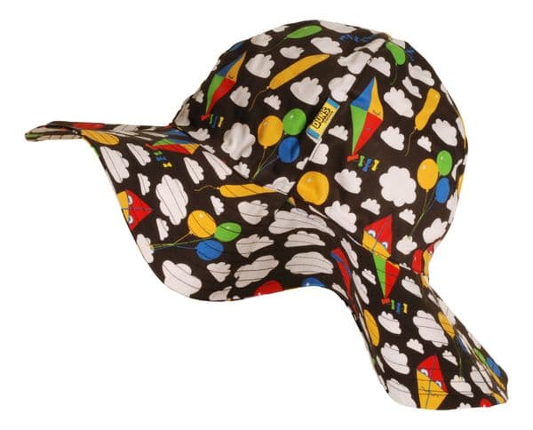 Duns Kites & Clouds Black Sun Hat