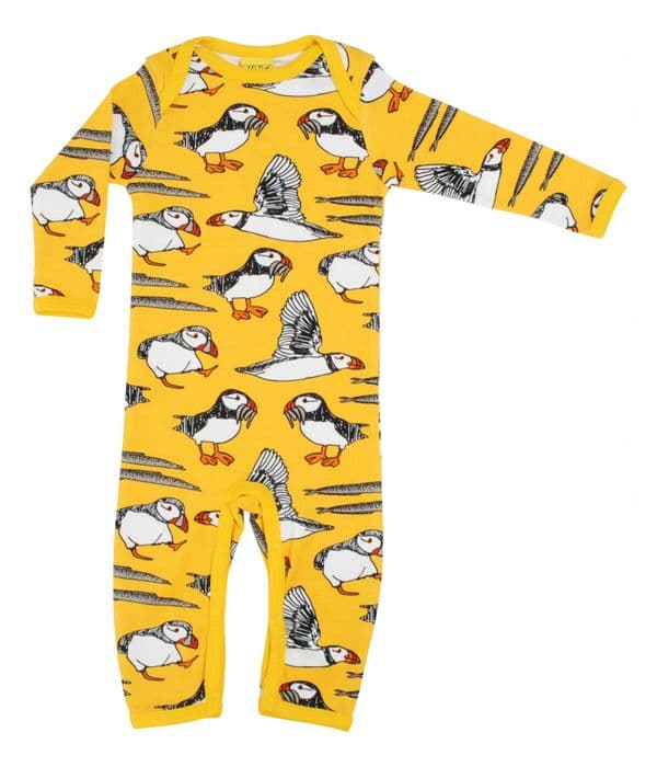 Duns Lemon Puffin Lap neck suit