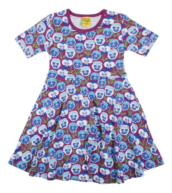 Duns Pansy Hyacinth Violet Skater Dress