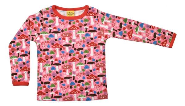 Duns Pink Mushrooms Long Sleeve Top