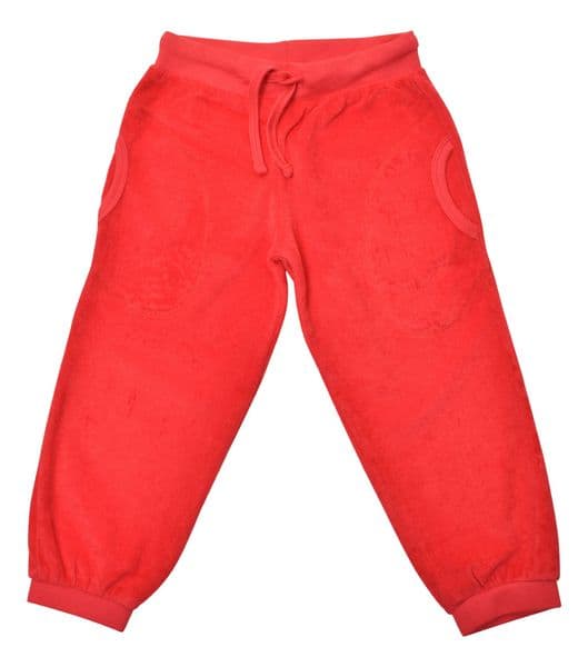 Duns Pompeian Red Terry Pants