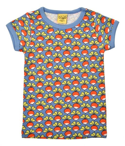 Duns Radish Marina Blue Short Sleeve Top