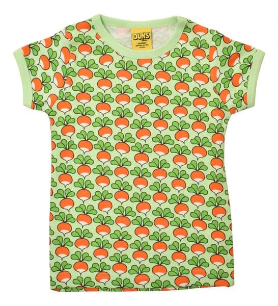 Duns Radish Patina Green Short Sleeve Top