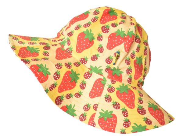 Duns Strawberries Yellow Sun Hat