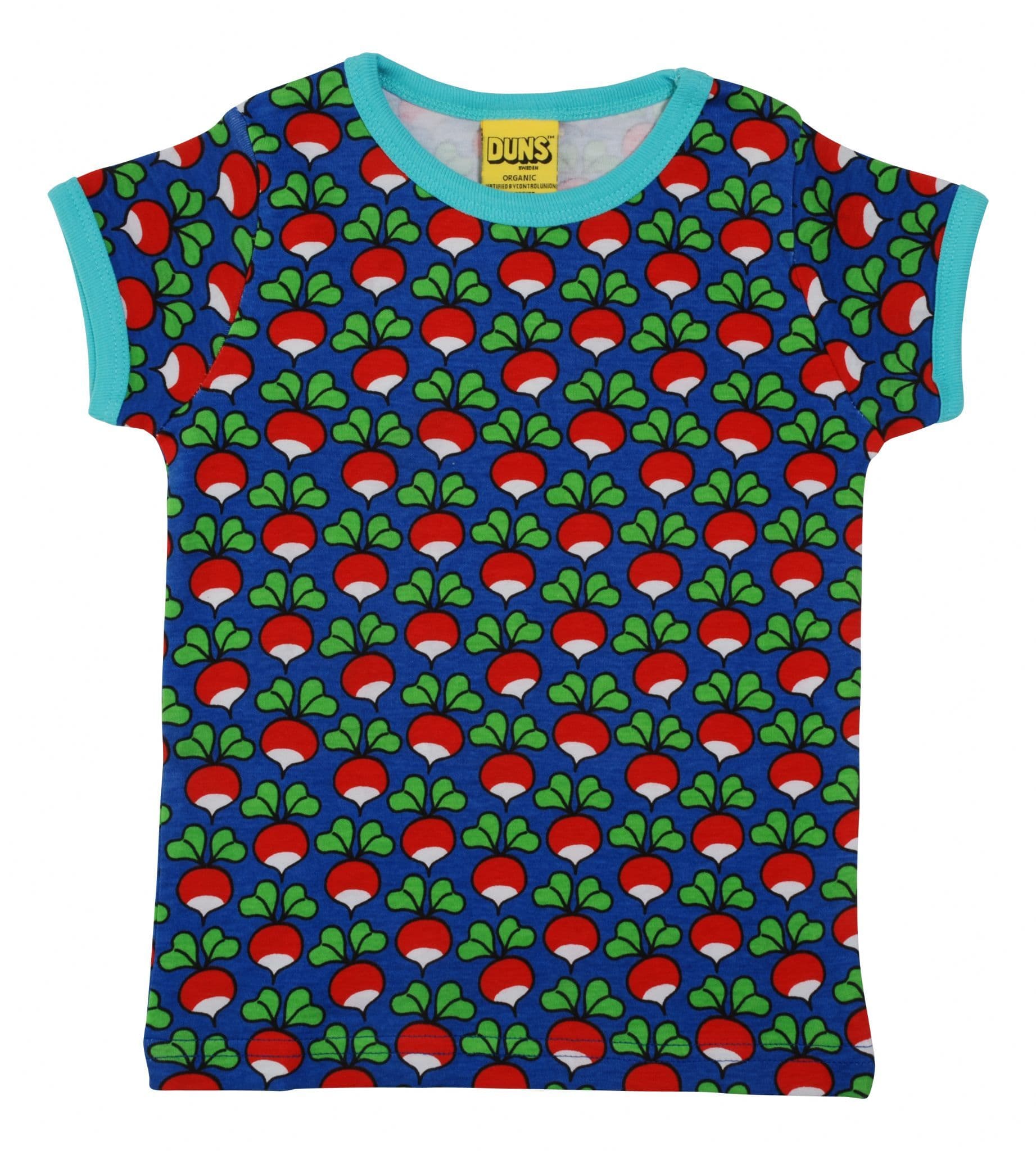 Duns Strong Blue Radish Short Sleeve Top