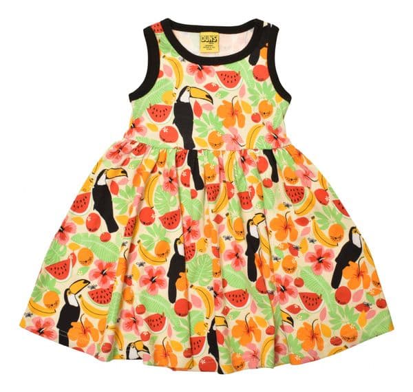 Duns Toucan Sleeveless Gather Dress