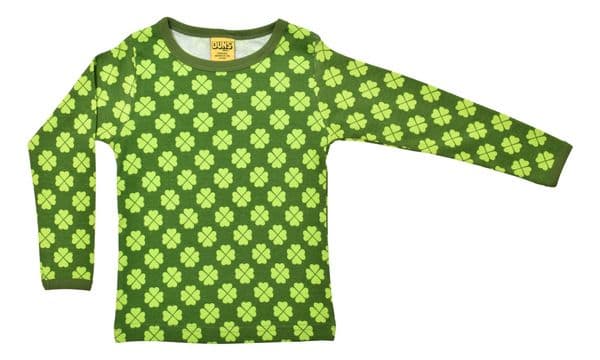 Duns Treetop Green Clover Long Sleeve Top