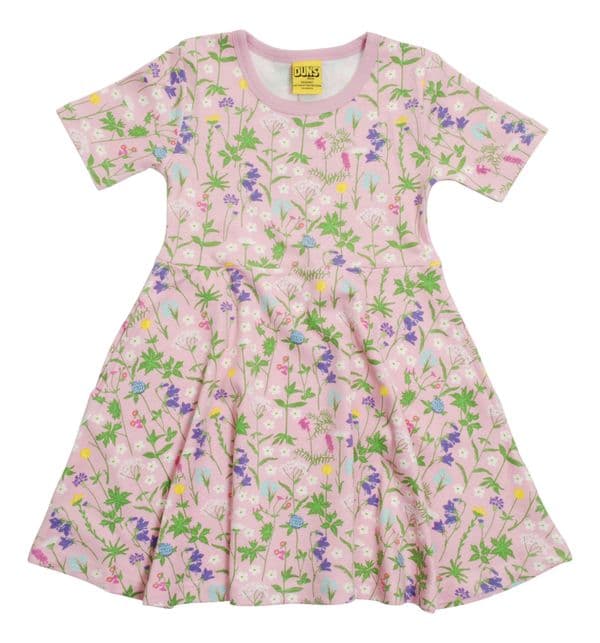 Duns Wild Flowers Pink Skater Dress
