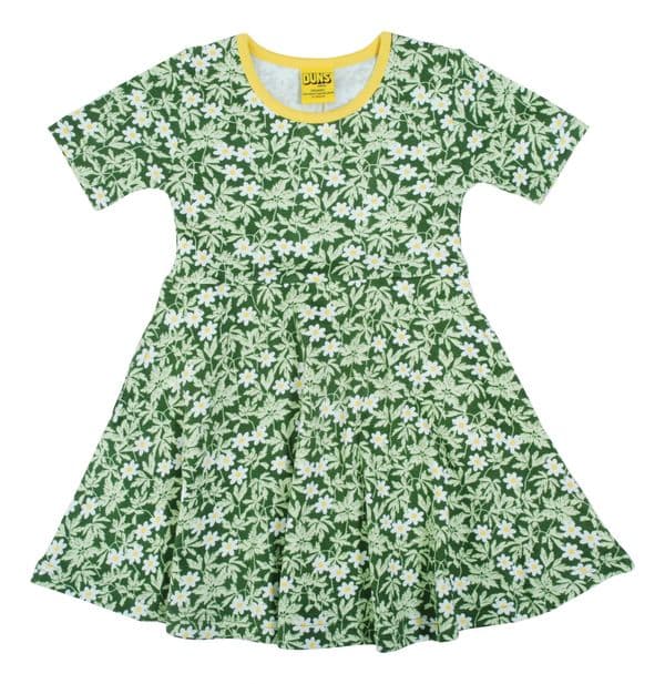 Duns Wood Anemone Green Skater Dress