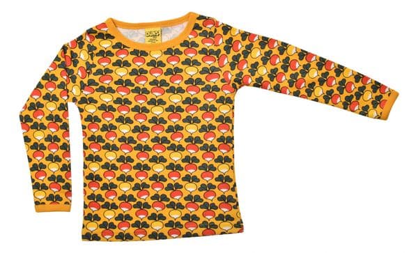 Duns Yellow Multi Radish Long Sleeve Top