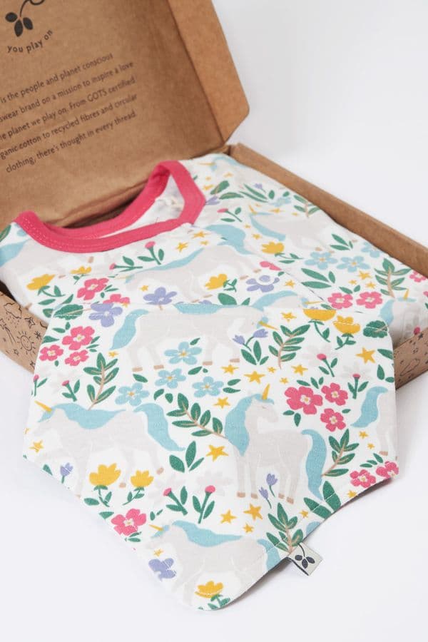 Frugi Baby Gift Set Unicorn Forest