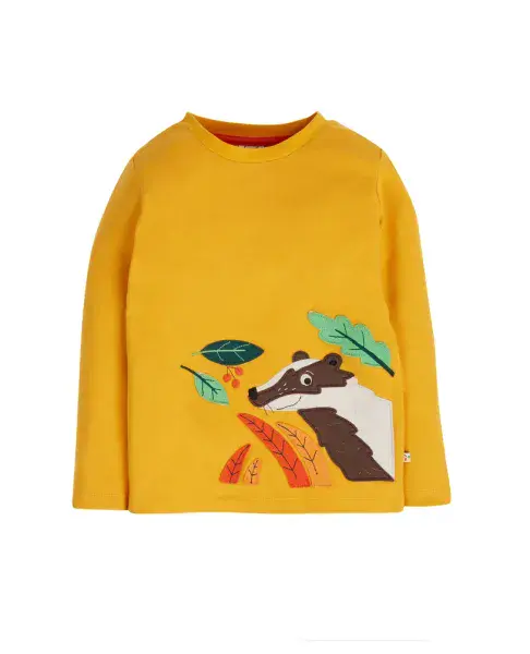 Frugi Badger Adventure Applique Top