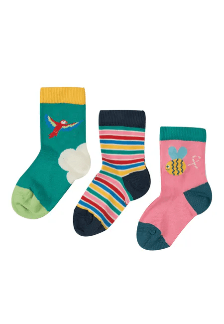 Frugi Bee Little Sock Multipack