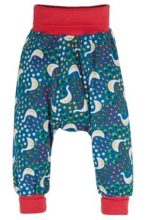 Frugi Blue Springtime Geese Parsnip Pants